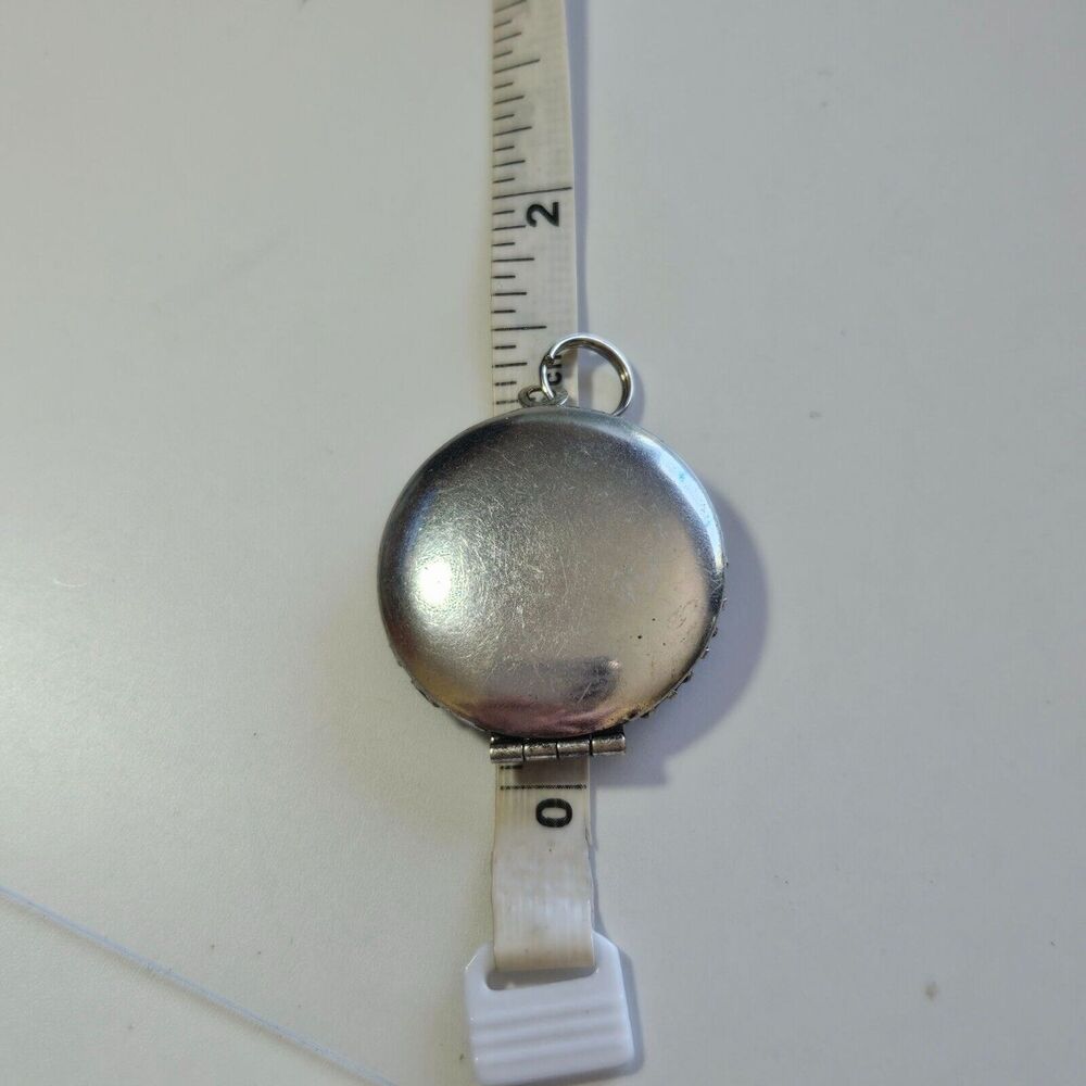 **Last Chance!! Final Sale** Silver tone round filigree locket - Picture 6 of 9